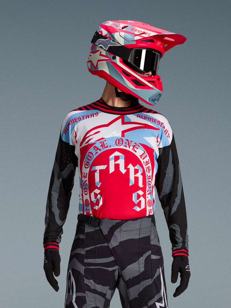 Alpinestars Techstar Beast Coast Limited Edition Jersey - Pirate Black / Hot Orange