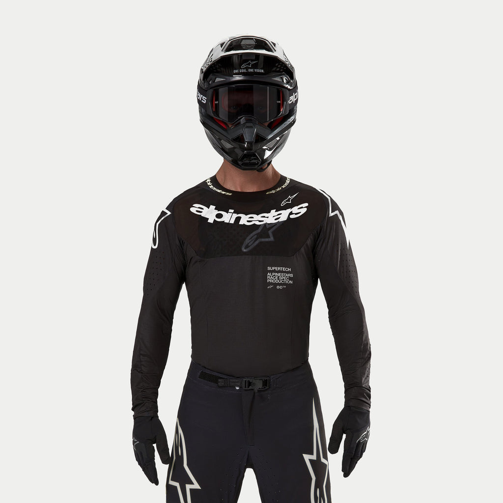 Alpinestars 2024 Supertech Ward Jersey - Black Red Berry