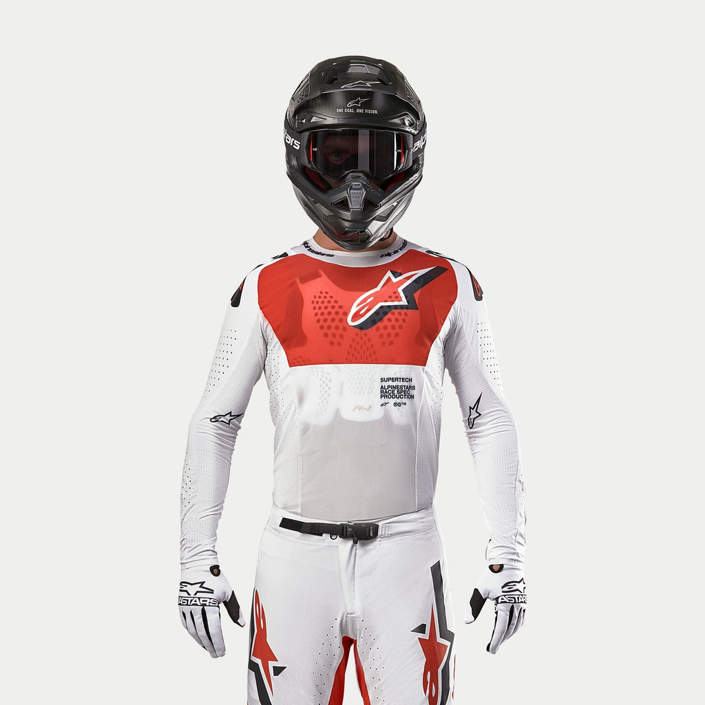 Alpinestars 2024 Supertech Ward Jersey - White Hot Orange