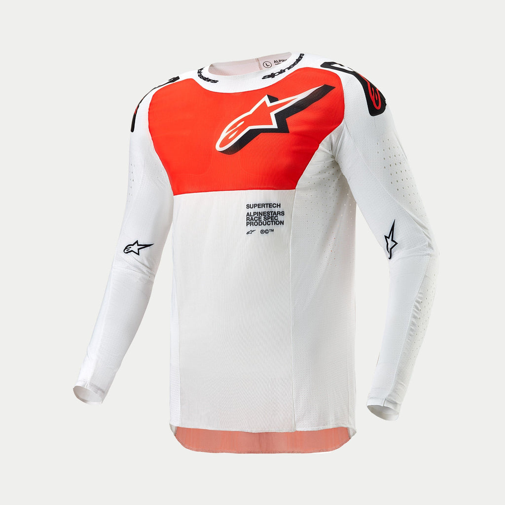Alpinestars 2024 Supertech Ward Jersey - White Hot Orange