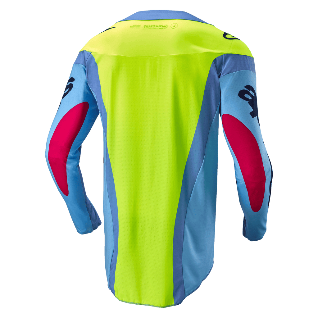 Alpinestars 2025 Racer Hollow Jersey - Light Blue/Yellow Fluo/Red Berry