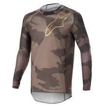 Load image into Gallery viewer, Alpinestars Supertech Squad 23 Le Jersey - Dark Brown Kargaroo Gold
