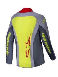 Alpinestars 2025 Youth Racer Melt Jersey - Bright-Red/Gray