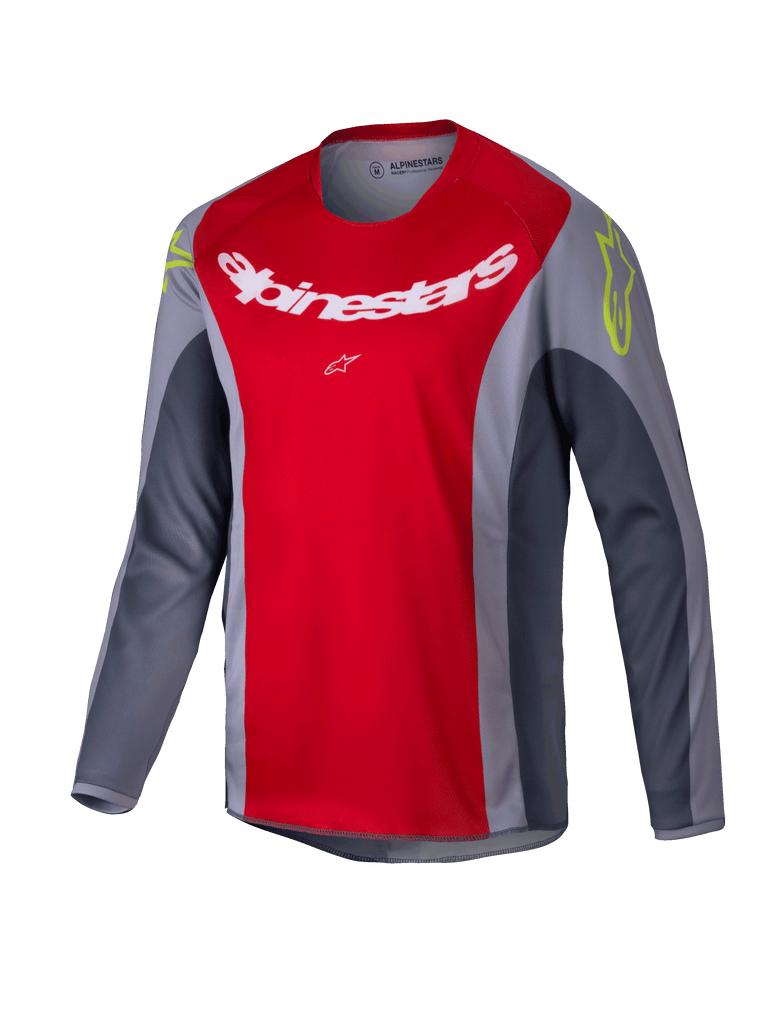 Alpinestars 2025 Youth Racer Melt Jersey - Bright-Red/Gray