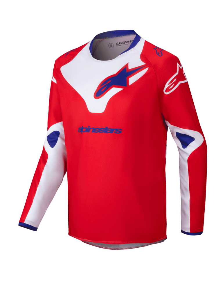 Alpinestars 2025 Youth Racer Veil Jersey - Bright-Red/White