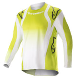Alpinestars 2023 Youth Racer Push Jersey - Yellow Fluro White
