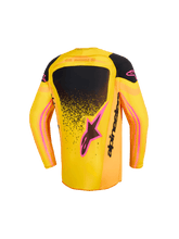 Load image into Gallery viewer, Alpinestars 2026 Youth Supertech Nomur Jersey - Orange/Yellow/Pink - View 2 | Everest Motorcycles