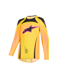 Alpinestars 2026 Youth Supertech Nomur Jersey - Orange/Yellow/Pink - View 1 | Everest Motorcycles