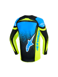 Alpinestars 2026 Youth Supertech Nomur Jersey - Dark Navy/Fluro Yellow/Ucla Blue - View 2 | Everest Motorcycles