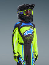 Load image into Gallery viewer, Alpinestars 2026 Youth Supertech Nomur Jersey - Dark Navy/Fluro Yellow/Ucla Blue - View 4 | Everest Motorcycles