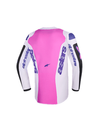 Alpinestars 2026 Youth Fluid Grid Jersey - Black/Light Gray/Purple - View 2 | Everest Motorcycles
