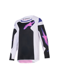 Alpinestars 2026 Youth Fluid Grid Jersey - Black/Light Gray/Purple