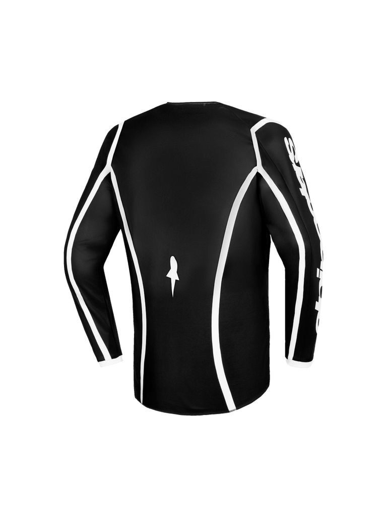 Alpinestars 2026 Youth Fluid Apex Jersey - Black/Gray - View 2 | Everest Motorcycles