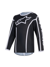 Load image into Gallery viewer, Alpinestars 2026 Youth Fluid Apex Jersey - Black/Gray - View 1 | Everest Motorcycles