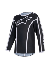 Alpinestars 2026 Youth Fluid Apex Jersey - Black/Gray - View 1 | Everest Motorcycles