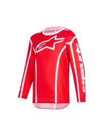 Alpinestars 2026 Youth Fluid Apex Jersey - Red/White - View 1 | Everest Motorcycles