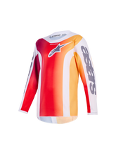 Load image into Gallery viewer, Alpinestars 2026 Youth Fluid Portl Jersey - Red/Light Gray/Dark Gray - View 1 | Everest Motorcycles