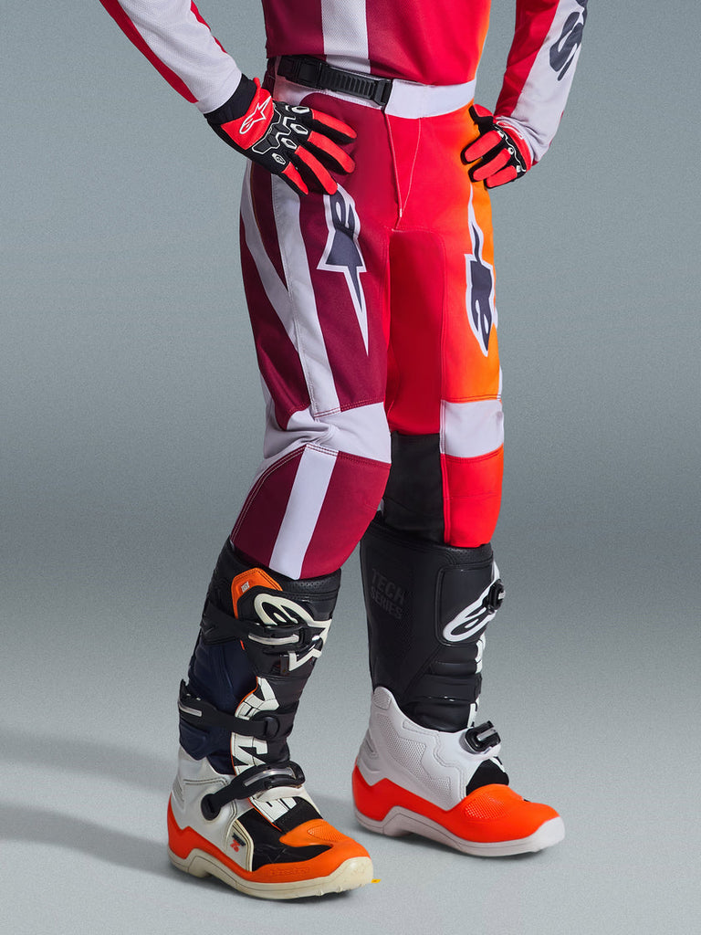 Alpinestars 2026 Youth Fluid Portl Pants - Red/Light Gray/Dark Gray - View 4 | Everest Motorcycles