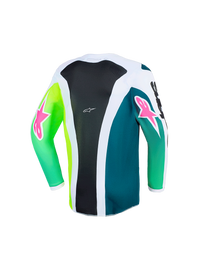 Alpinestars 2026 Youth Fluid Portl Jersey - Green/White/Black - View 2 | Everest Motorcycles