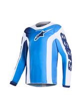 Load image into Gallery viewer, Alpinestars 2026 Youth Fluid Portl Jersey - Ucla Blue/White - View 1 | Everest Motorcycles