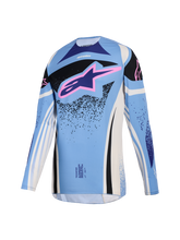 Load image into Gallery viewer, Alpinestars 2026 Womens Techstar Nomur Jersey - Light Blue/Off-White/Black - View 1 | Everest Motorcycles