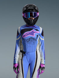 Alpinestars 2026 Womens Techstar Nomur Jersey - Light Blue/Off-White/Black - View 2 | Everest Motorcycles
