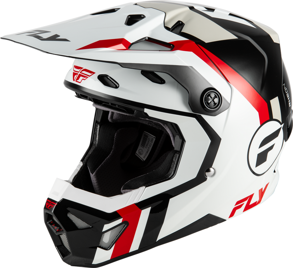 Fly Racing Formula CP Seal Helmet - White/Black/Red