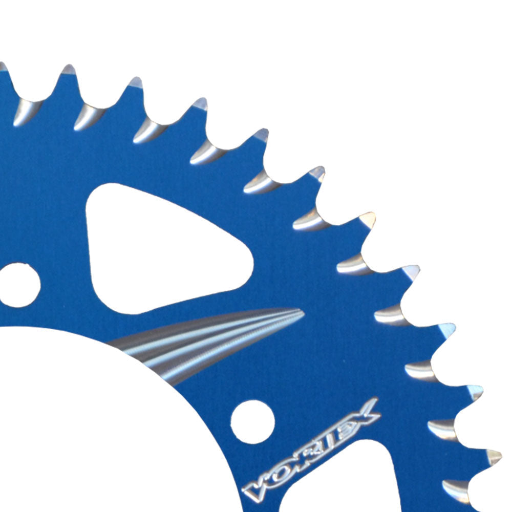 VORTEX ALLOY REAR SPROCKET 520-46T - BLUE