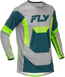 Fly Racing 2026 Lite MX Jersey - Grey/Lime/Teal