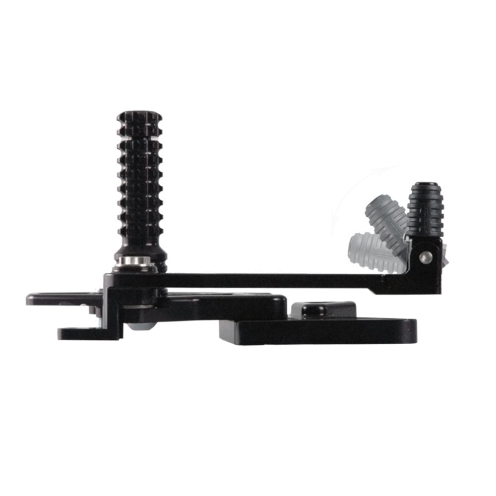 VORTEX - REARSETS : BLACK HONDA CBR600RR 07-22