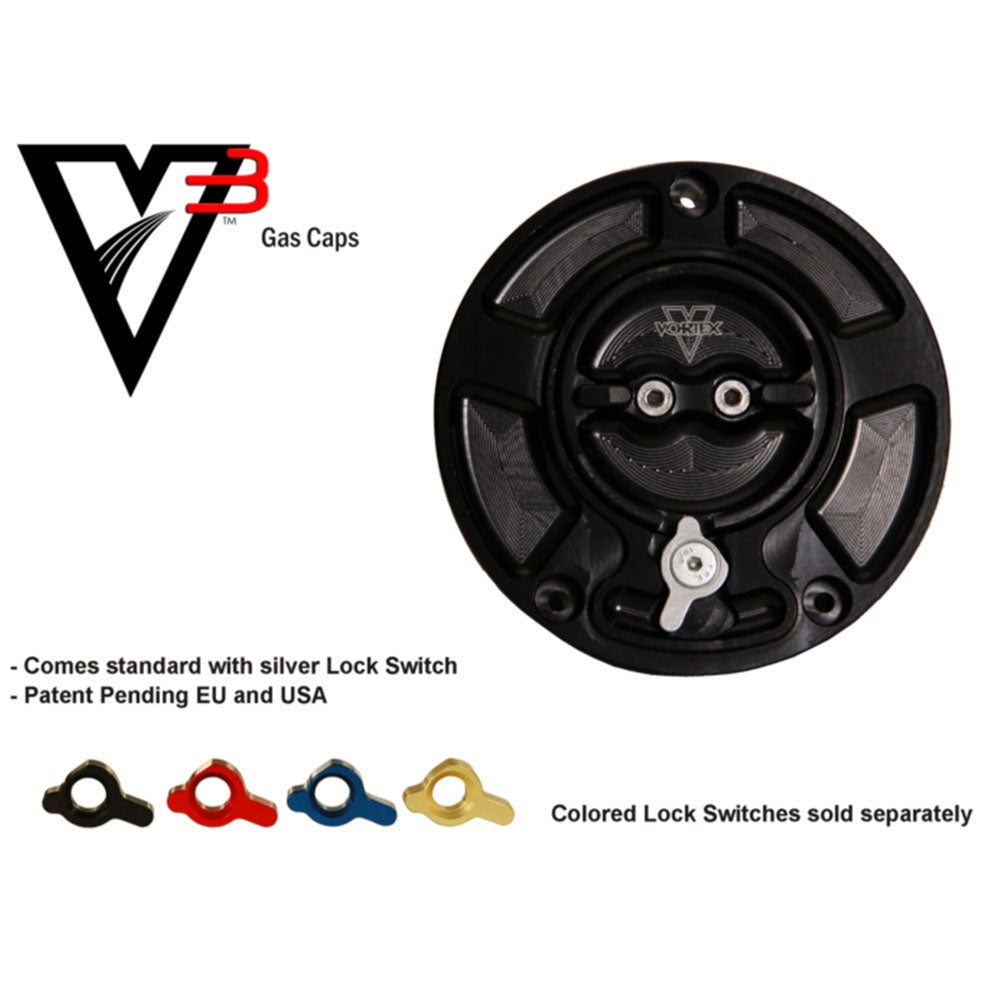 VORTEX - V3 FUEL CAP : BLACK SUZUKI