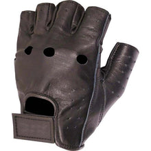 Load image into Gallery viewer, Dririder Fingerless Men's Motorcycle Gloves - Black - MotoHeaven