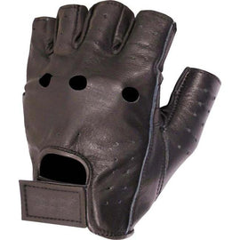 Dririder Fingerless Men's Motorcycle Gloves - Black - MotoHeaven