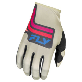 Fly Racing 2025 Lite Vice SE Gloves - Light Grey/ Pink/ Coral