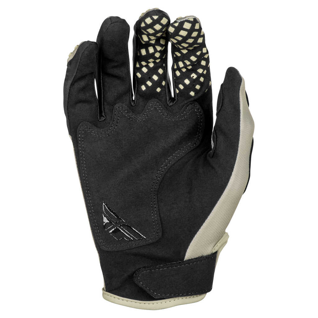 Fly Racing 2025 Youth Kinetic SYM Gloves  - Light Grey/ Red/ Black