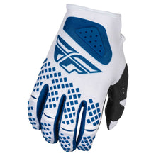 Load image into Gallery viewer, Fly Racing 2025 Youth Kinetic Center Gloves - White/ Navy