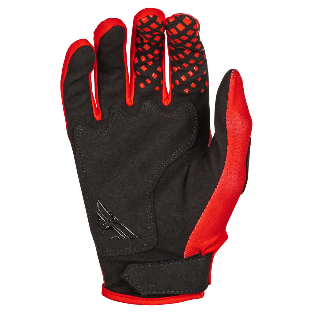 Fly Racing 2025 Youth Kinetic Center Gloves - Red/ Black