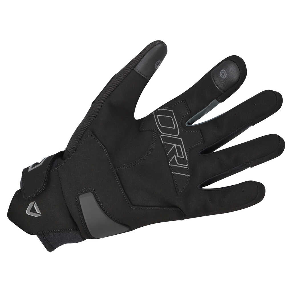 Dririder Flex Full Finger Motorcycle Gloves - Black/Grey - View 2 | Everest Motorcycles
