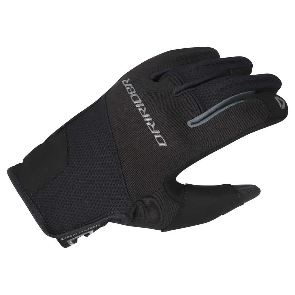 Dririder Flex Full Finger Motorcycle Gloves - Black/Grey - View 1 | Everest Motorcycles