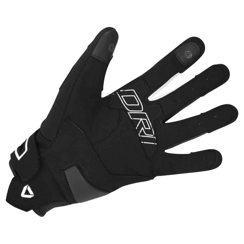 Dririder Flex Full Finger Ladies' Gloves - Black/White - View 2 | Everest Motorcycles