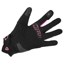 Load image into Gallery viewer, Dririder Flex Full Finger Ladies' Gloves - Black/Pink - View 2 | Everest Motorcycles