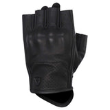 Dririder Legacy Summer Cruiser Fingerless Leather Gloves - Black