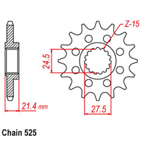Load image into Gallery viewer, FRONT SPROCKET - STEEL 16T 525P