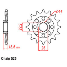 Load image into Gallery viewer, FRONT SPROCKET - STEEL 15T 525P