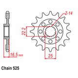 FRONT-SPROCKET---STEEL-15T-525P