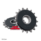 FRONT SPROCKET - STEEL W/-RUBBER CUSH 16T 525P