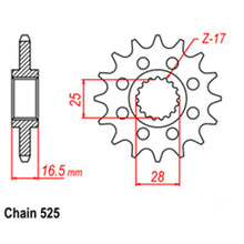 Load image into Gallery viewer, FRONT SPROCKET - STEEL 17T 525P