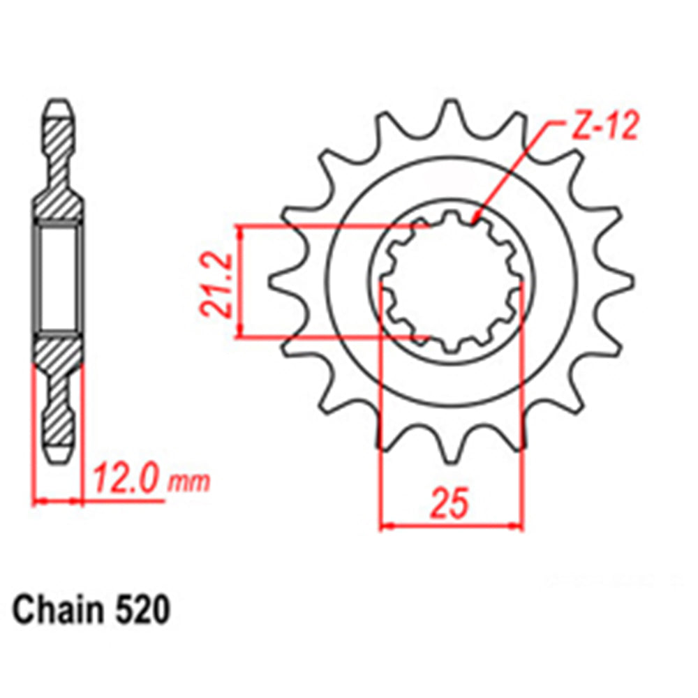 FRONT-SPROCKET---STEEL-13T-520P