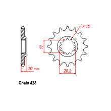 Load image into Gallery viewer, FRONT SPROCKET - STEEL 14T 520P