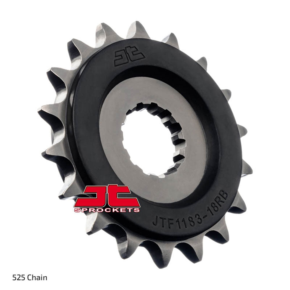 FRONT SPROCKET - STEEL W/-RUBBER CUSH 18T 525P